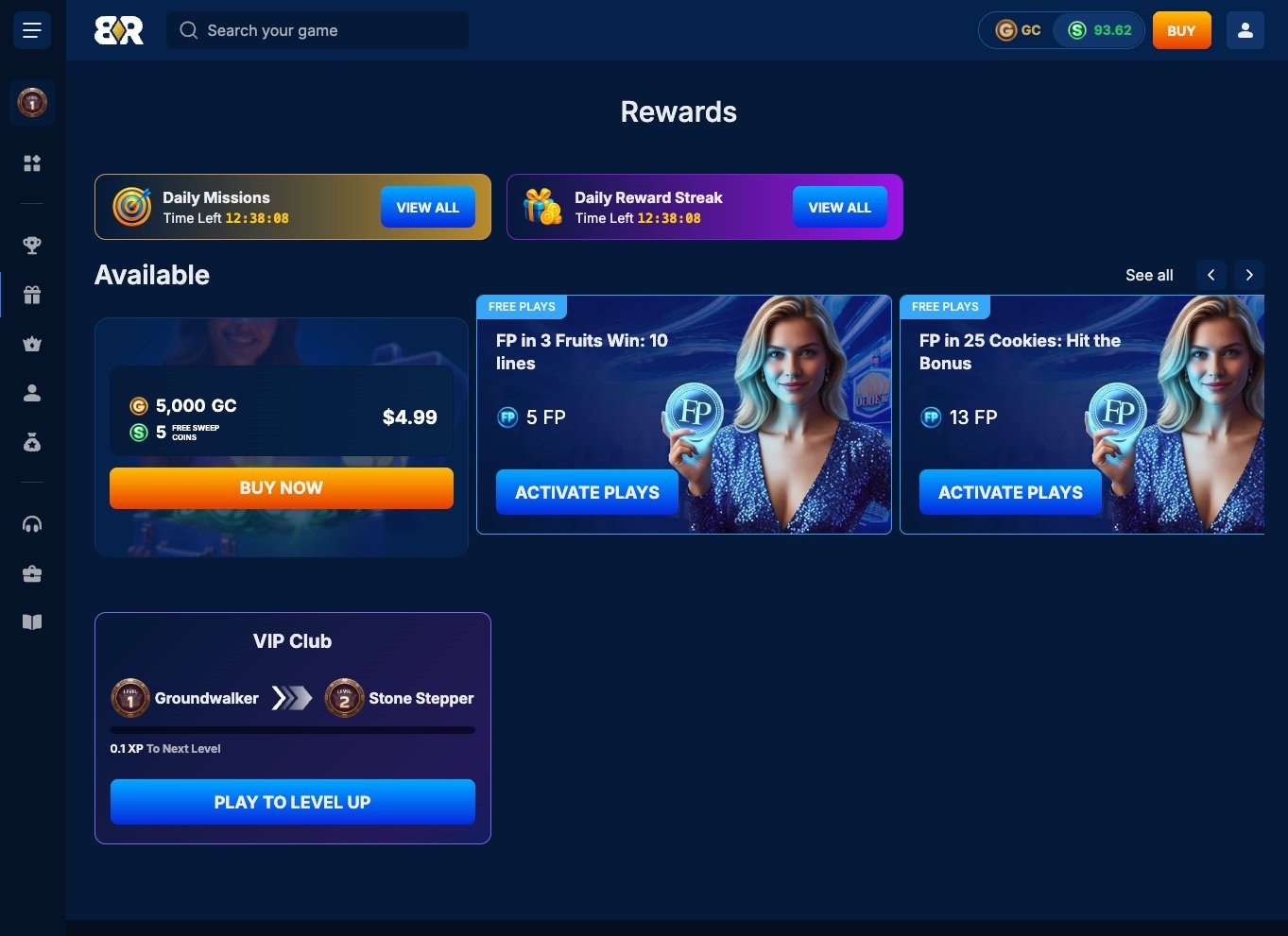 BankRolla Rewards Page
